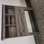 Twin Bookcase Headboard - $149-
Modern 1100HB Suede Gray