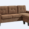 Sofa with Chaise - $599-
Global U352S/O Chocolate Chenille